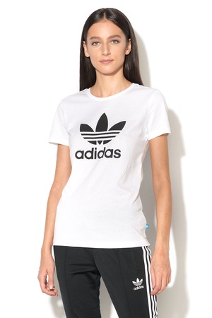 Adidas Originals Tricou Cu Logo Si Model Emblematic Alb 42