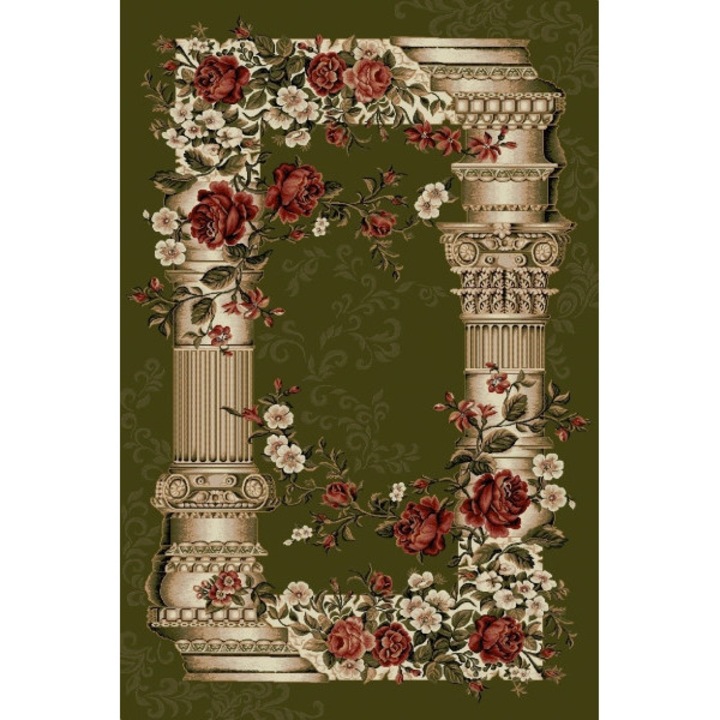 Covorexpert Lotos 532-310 szőnyegmodell, Méret 250 x 350 cm, Zöld, Szálhossz 8 mm, Antiallergén, Polipropilén, Nappali, Hálószoba, Étkező, Iroda