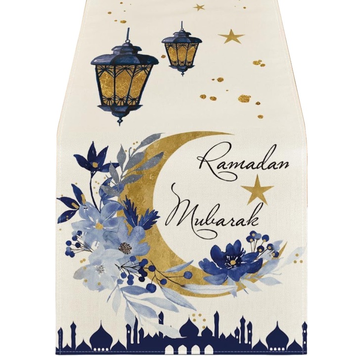 Alee de masa pentru Ramadan, alee de masa pentru bucatarie de vacanta pentru luna sezoniera si stele
