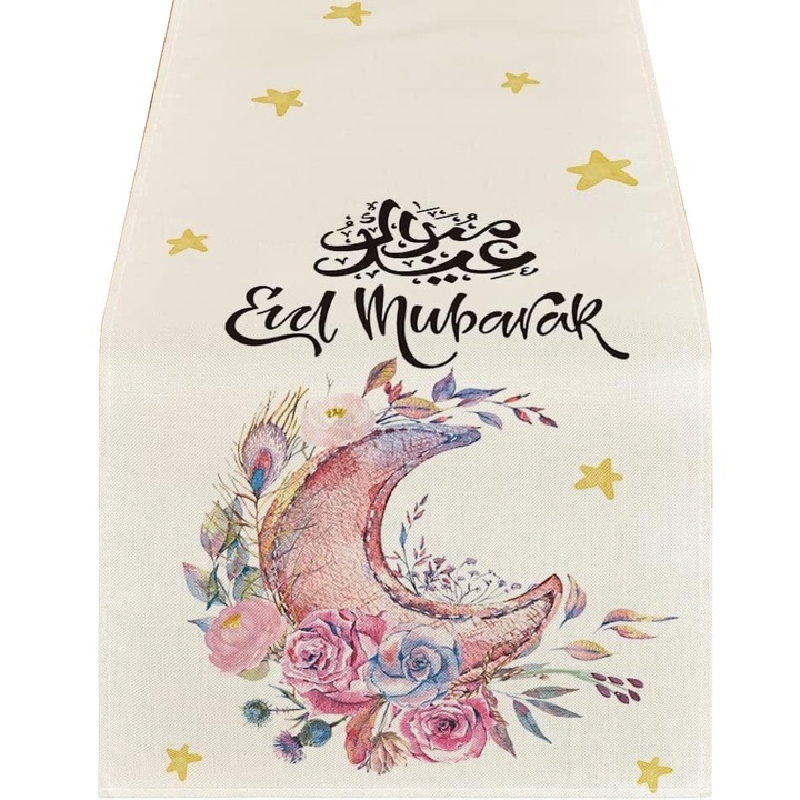 Alee de masa Ramadan, alee de masa pentru bucatarie de sarbatori luna sezoniera si stele pentru petrecerea acasa