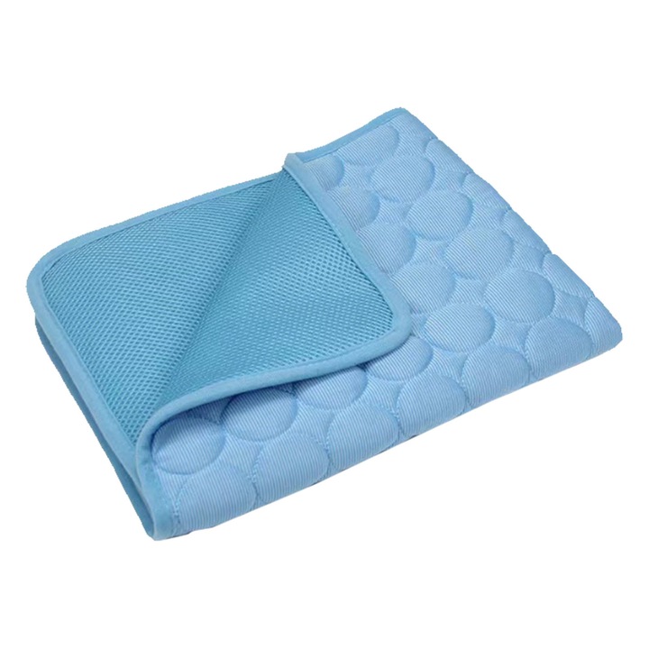 Culcus pentru animale Enforose, saltea racoroasa, material poliester, 1x Pet Cooling Mat