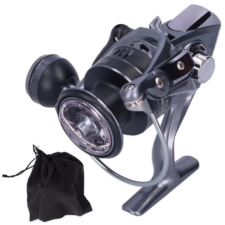 Макара Enforose 13+1 лагера, предавателно число 5.2:1, сгъваемо рамо, метал, сребрист цвят