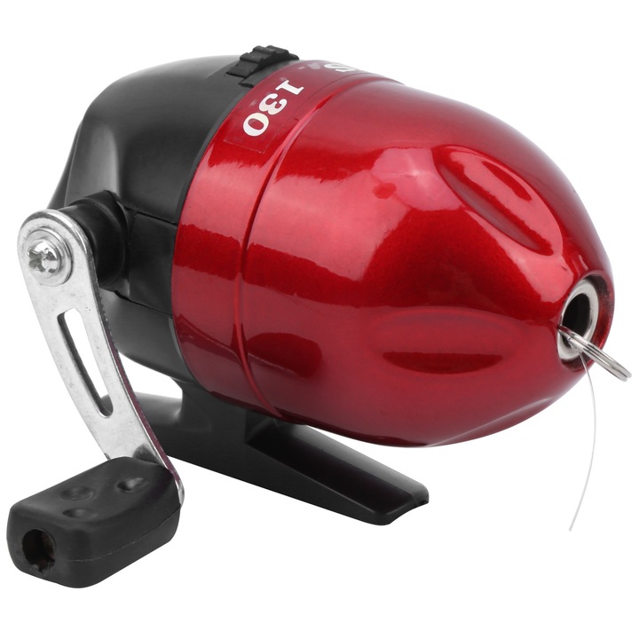 Enforose horgászorsó, 12x6x6,5 cm, zsinórkapacitás 10LB/80YDS, piros
