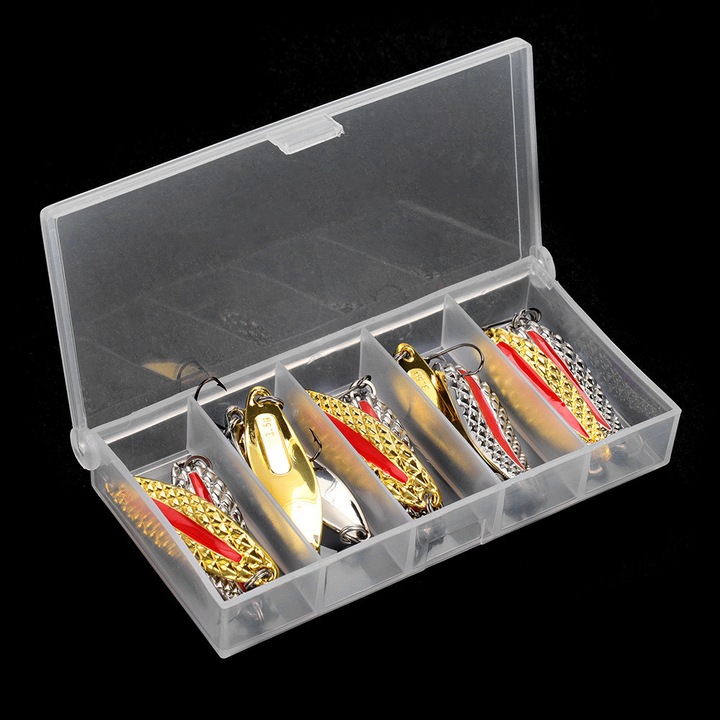 10 darabos készlet, Enforose fém csillogó csalival