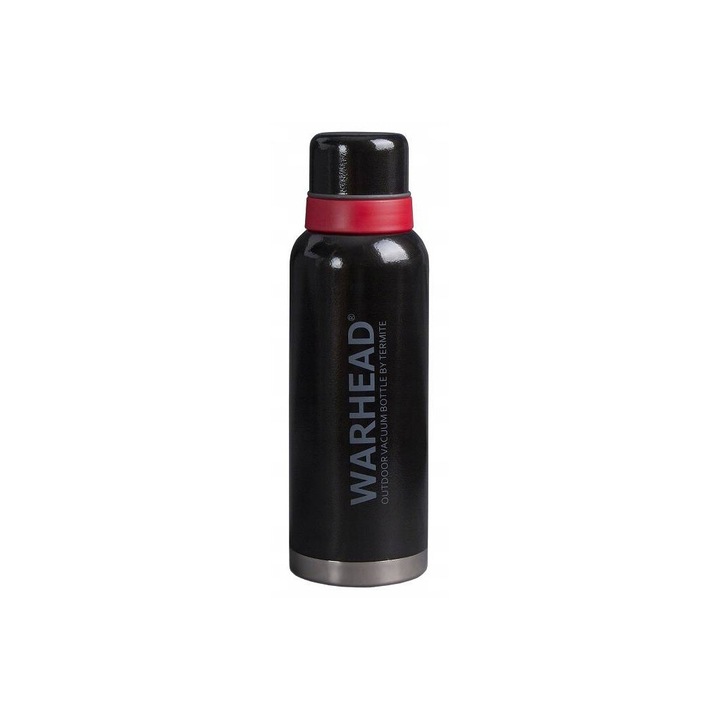 Termite termosz 0,9 l, fekete, 2 BPA-mentes pohárral, ONE-TWIST zárórendszerrel, kiváló hőszigeteléssel