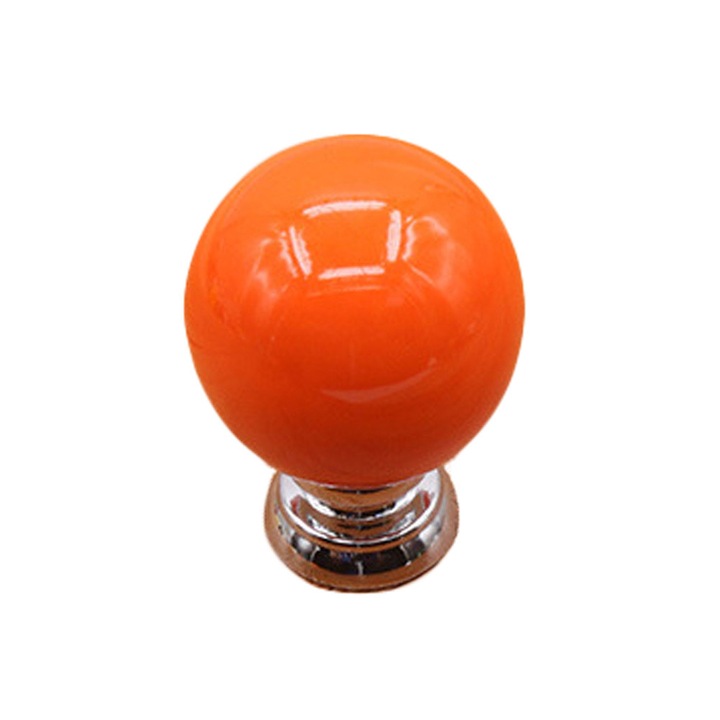 Maner pentru usa din ceramica in forma de cires, Enforose, 37x27x27mm, set 1 buc.