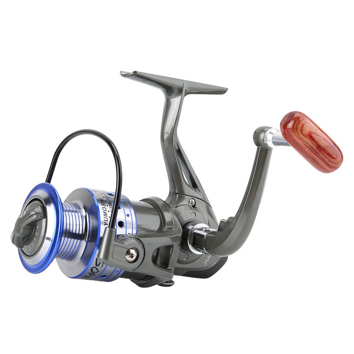 Mulineta Enforose LK3000, aluminiu, design metalic, interschimbabil, gri-albastru, 250g