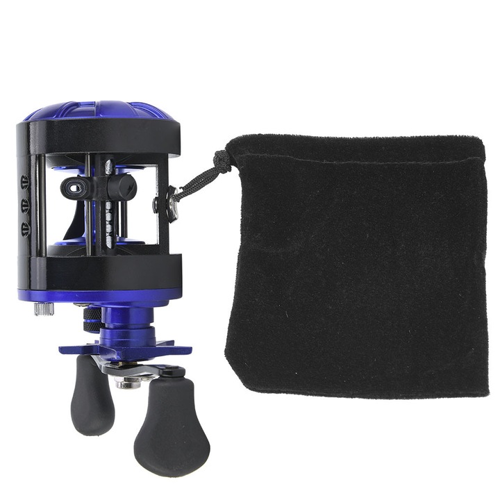 Accesoriu de pescuit mulineta de pescuit spinning cu apa sarata din aliaj de aluminiu albastru (JR3000 mana stanga)