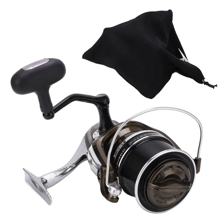 Rola de pescuit metalica, capacitate mare, design integrat, 8000