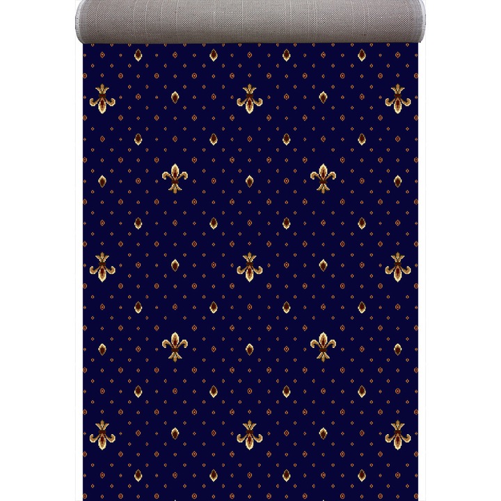 Църковен килим Lotos Covorexpert 578-810, ширина 2 м, размер 200 x 300 см, син, дължина на влакната 9 мм, антиалергичен, полипропилен, манастир, църква, олтар, неф, пронаос