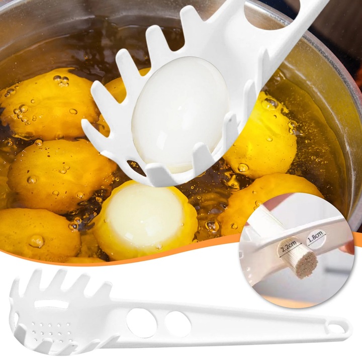 Lingura multifunctionala ZYBLSSBB rosie 25cm separare galbenus filtru