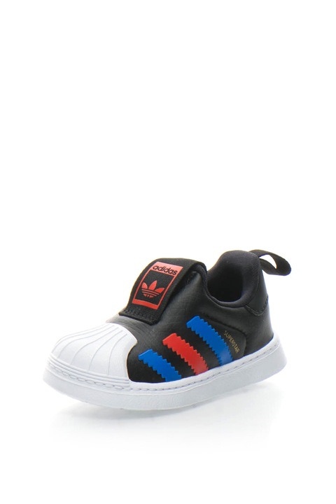 Adidas ORIGINALS, Pantofi sport slip on Superstar 360 I, Negru/Alb