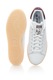 adidas Originals, Pantofi sport din piele si piele intoarsa Stan Smith, Alb, 10