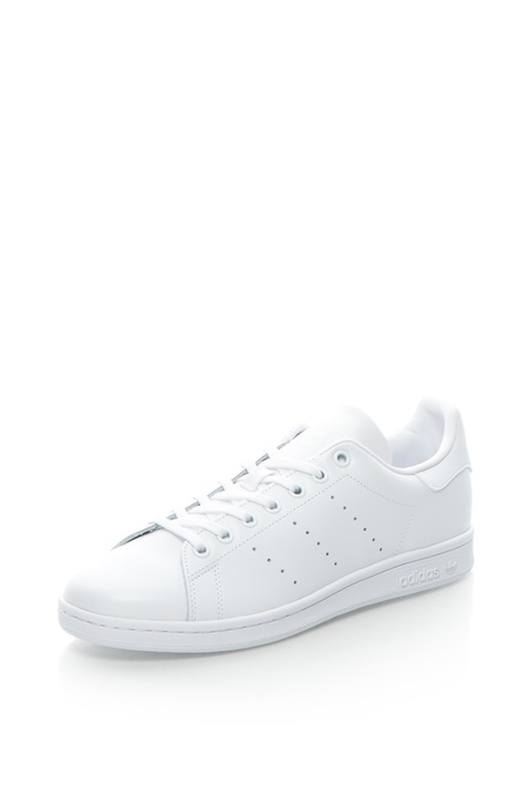 adidas Originals, Pantofi sport Stan Smith, Alb, 9.5