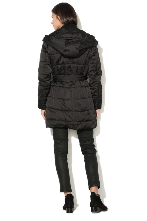 DESIGUAL, Jacheta cu vatelina si gluga Margarita, Negru, 38