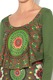 DESIGUAL, Rochie evazata cu aspect 2 in 1 Lamber, Verde oliv, S