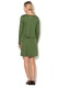 DESIGUAL, Rochie evazata cu aspect 2 in 1 Lamber, Verde oliv, S