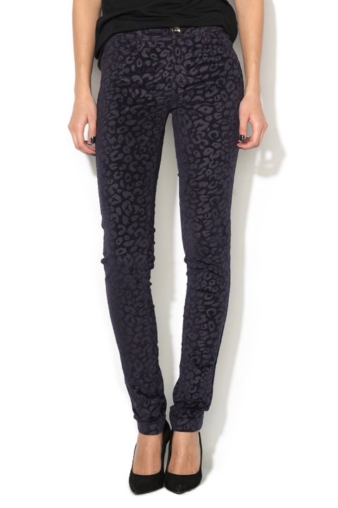 DESIGUAL, Pantaloni din catifea Mimosa, Negru, 24