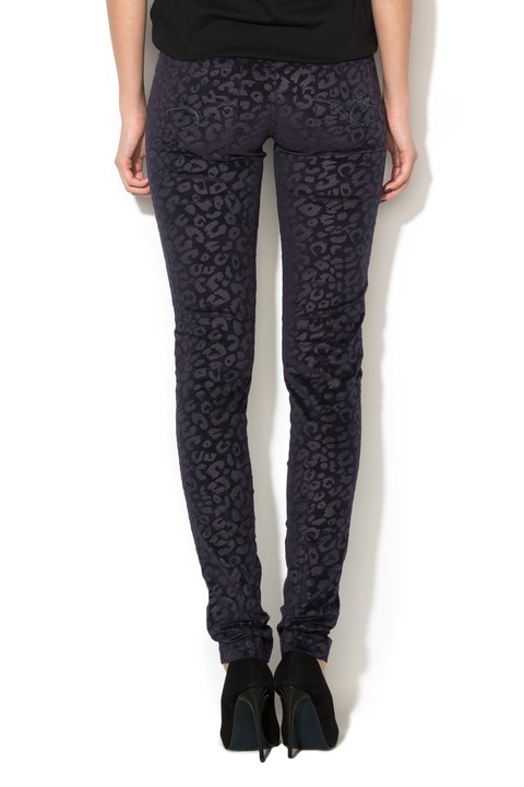 DESIGUAL, Pantaloni din catifea Mimosa, Negru, 24