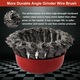 Set 4 perii de sarma pentru polizor unghiular, ZGGZERG, M14x2mm piulita, 75mm/100mm, Argintiu/Rosu
