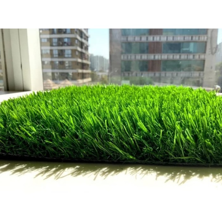 Gazon Artificial Covorexpert S40, Lungime Fir 40 mm, Latime 4m, Marime 400 x 2500 cm, Verde, Antialergic, Polipropilena, Curte, Terasa, Balcon, Piscina, Loc de Joaca, Gradinita, Cresa, Teren Sportiv