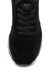 Juicy Couture, Pantofi sport catifelati cu detalii aurii Ursula, Negru, 40