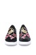 Juicy Couture, Pantofi slip on catifelati cu aplicatii Vela, Negru/Rosu/Galben, 36