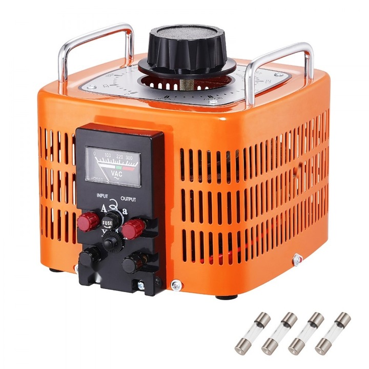 Transformator tensiune variabila, 3000VA, 10A, 0-300V AC, cu Regulator, Certificat CE