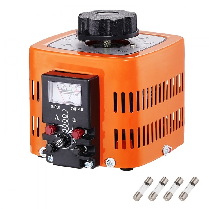 Transformator de tensiune 500VA, model variabil 1.7A, 0-300V AC, Regulator de tensiune, Conform cu CE