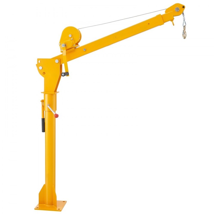 Macara pivotanta pentru incarcare, din otel, capacitate 499kg, invartire 360°, ideala pentru atelier