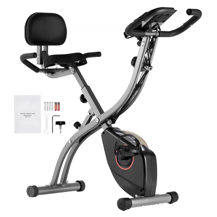 Bicicleta de Fitness Pliabila, Model Opvouwbare Hometrainer, pentru Exercitii Fizice la Interior, Staande, Indoorfiets