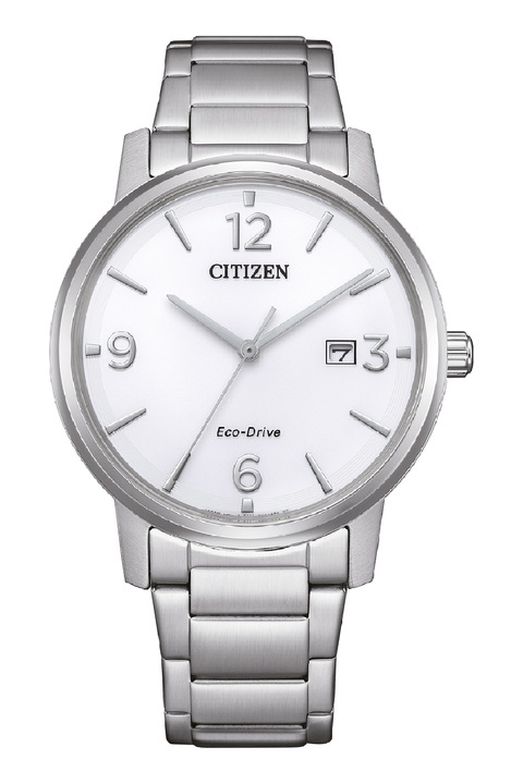 Citizen, Часовник Eco-Drive от неръждаема стомана, Сребрист