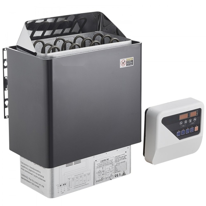 6 kW-os elektromos szaunakályha, digitális vezérlővel ellátott kályha, 5-9 m³-es otthoni jakuzzihoz alkalmas