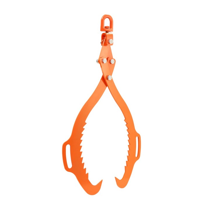 Rönkemelő fogó, 32 hüvelyk (81 cm), 2 karmos, forgó, rönkkezelő szerszámok