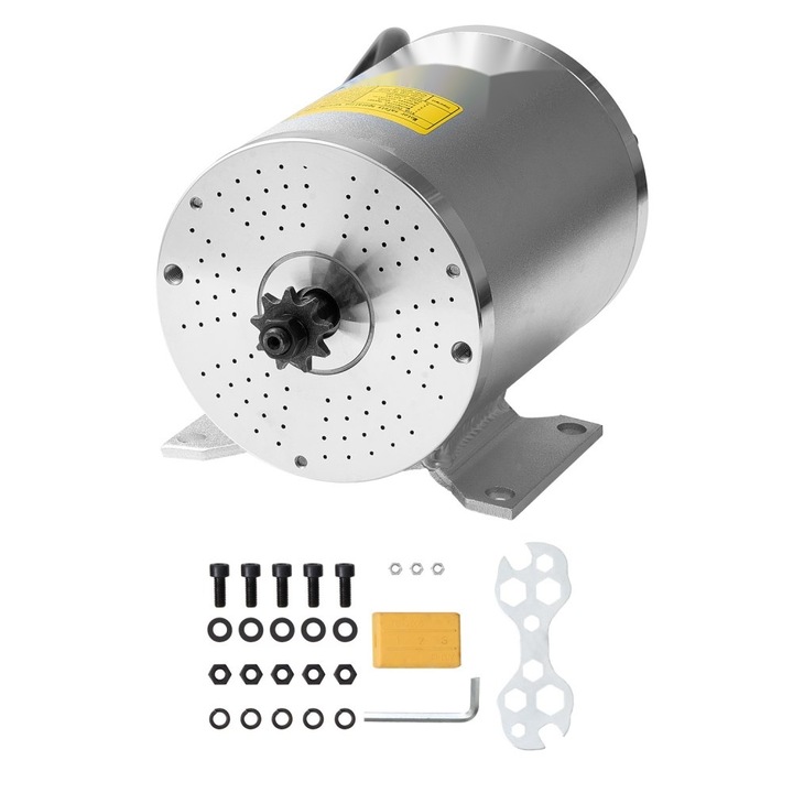 Безчетков DC електрически мотор, 1800W, 48V, 4500 об/мин, за електрически велосипед или кросов мотор