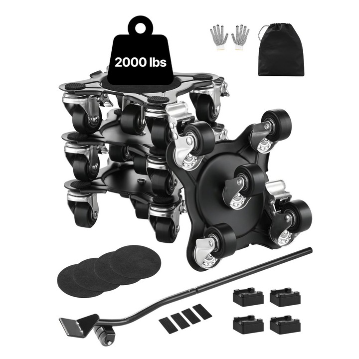 Mutator de mobila, Furniture Dolly, 5 roti, Capacitate 545 Kg, Durabil, Rezistent