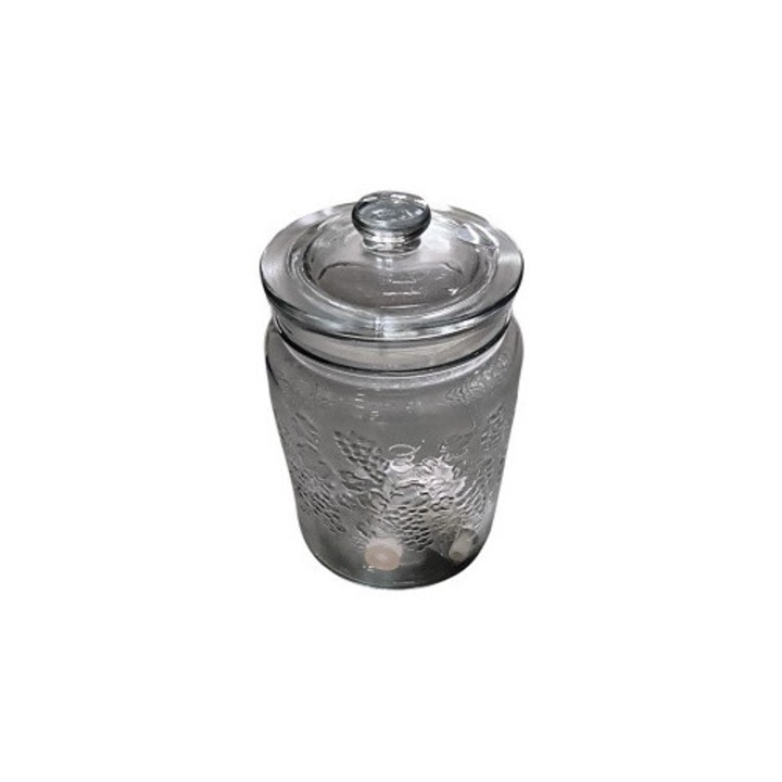 Dozator din sticla de bauturi cu robinet, 5L, Clini 3X-0680