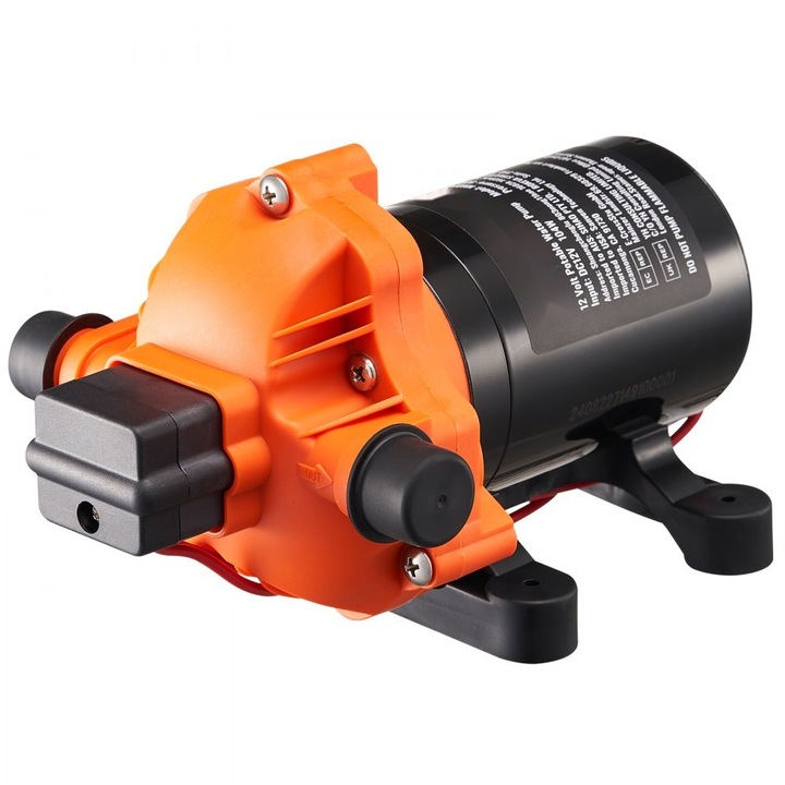 Pompa cu diafragma, 12V, 3, 5 GPM, debit 13, 25 l/min, cu presostat, 3 camere pentru apa