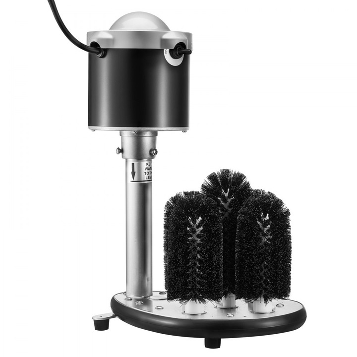 Masina electrica de spalat pahare, Capacitate 600 pahare/ora, 5 Perii, Ideala pentru cafenele