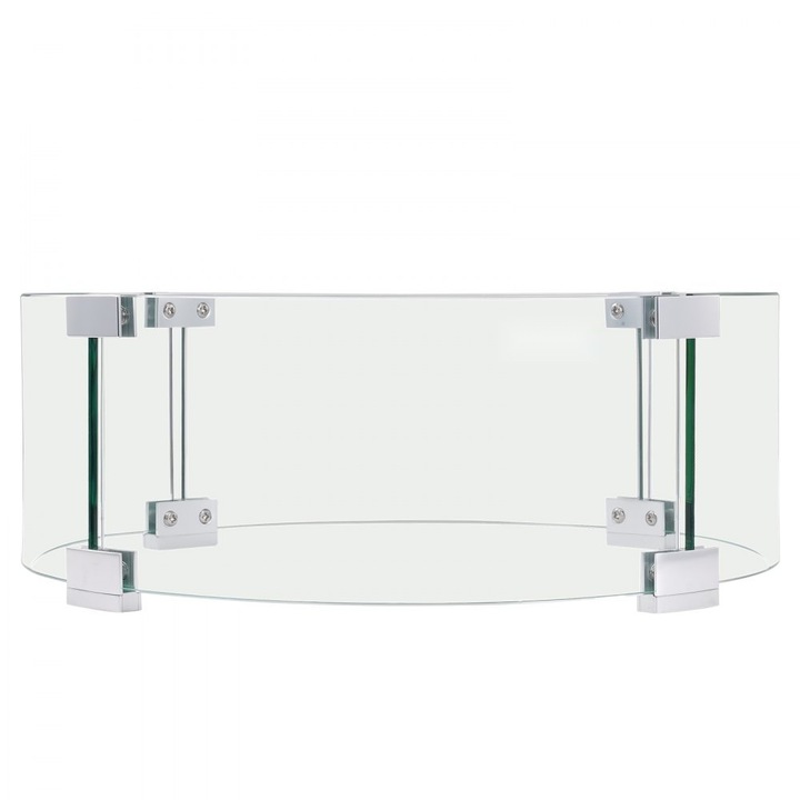 Aparat de protectie pentru foc, din sticla calita, dimensiuni 66.04 x 66.04 x 15.24 cm, grosime 0.61 cm
