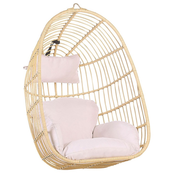 Fotoliu suspendat Casoli Ratan sintetic Natural