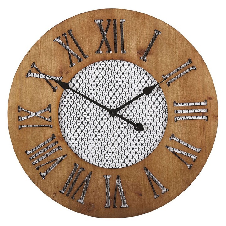 Ceas de perete Cuilco 60 cm Lemn Maro