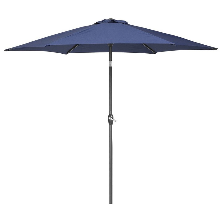 Umbrela de gradina albastra cu diametrul de 270 cm Varese