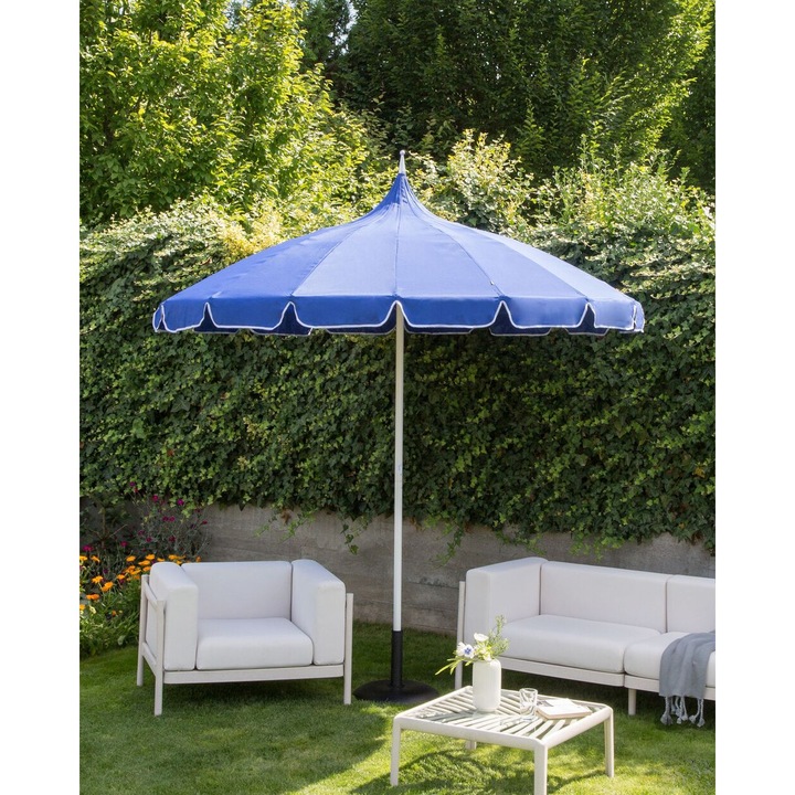 Kék napernyő 245 cm