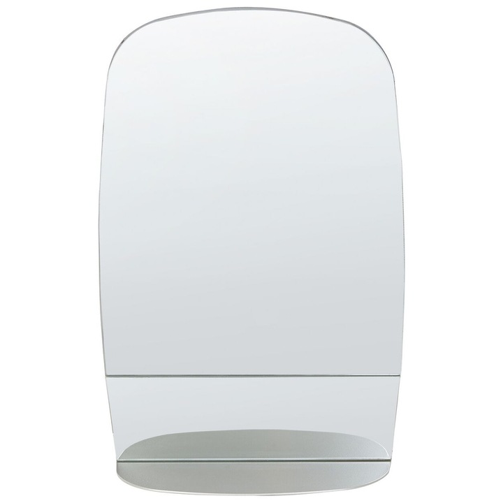 Falitükör polccal Brannay Fém Ezüst