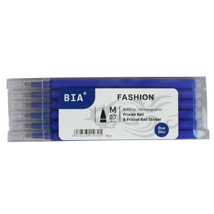 Rezerve Pentru Stilou Cu Rescriere Bia 0,7Mm Albastre