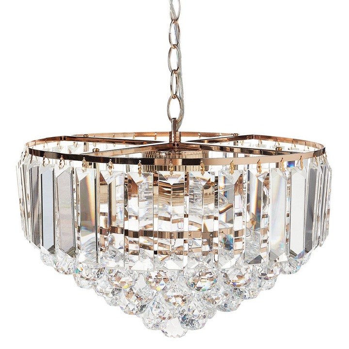 Candelabru Acheiro s Cristal Auriu