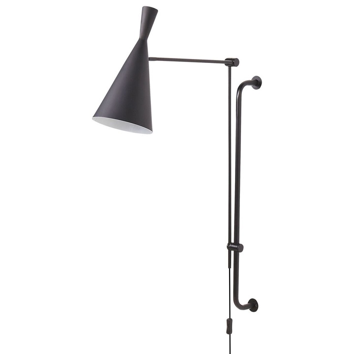 Aplica de perete Marisa Reglabil Metal Negru