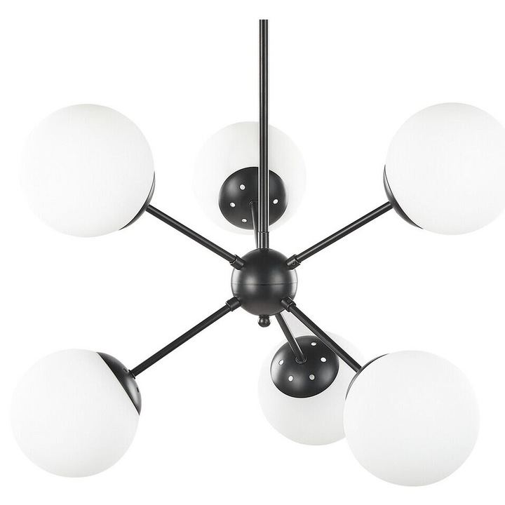 Plafoniera Adawro Metal Negru/Alb