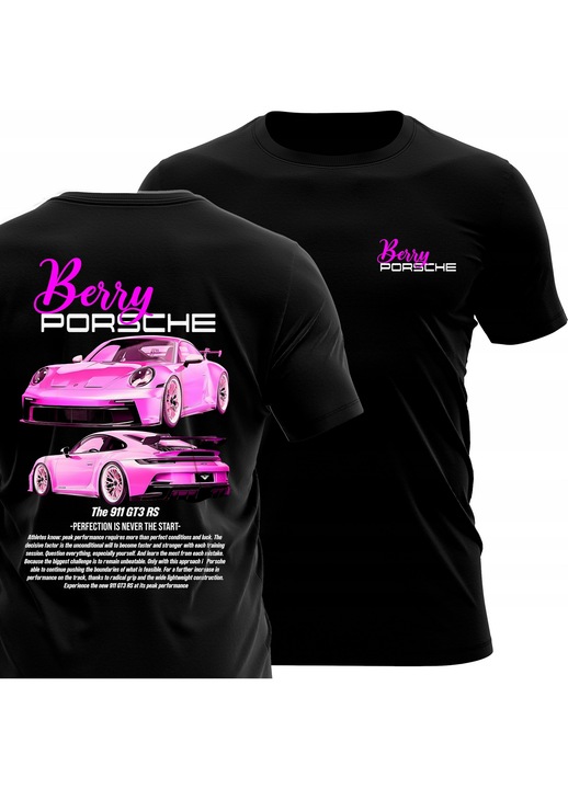 Tricou Premium Personalizat Cu Imprimeu, S, Violet, Pentru Barbati, Porsche 911 Gt3 Rs, Material 100% Bumbac, Maneci Scurte, Confortabil, Oeko-Tex Standard 100, Ideal Ca Cadou, ALG-TS-705-S